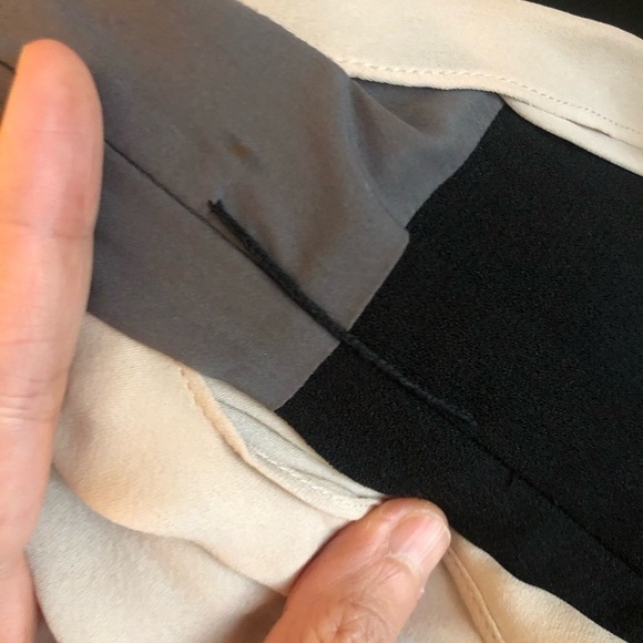 L’Agence sheer deep v neck dress - Picture 5 of 5